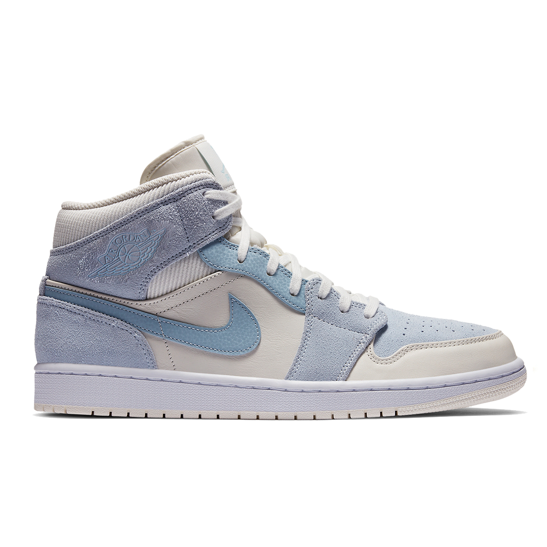 Nike Air Jordan 1 Mid Mixed Texture Blue