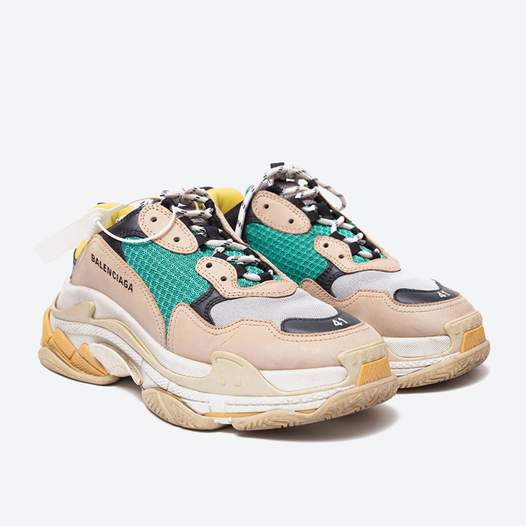 Balenciaga Triple S Beige Green Yellow