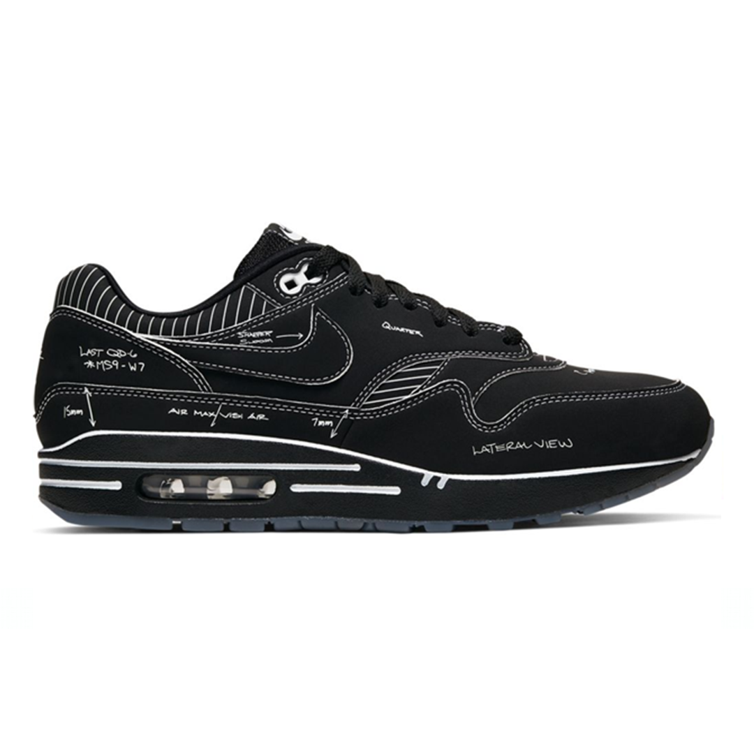 Nike Air Max 1 Schematic Black